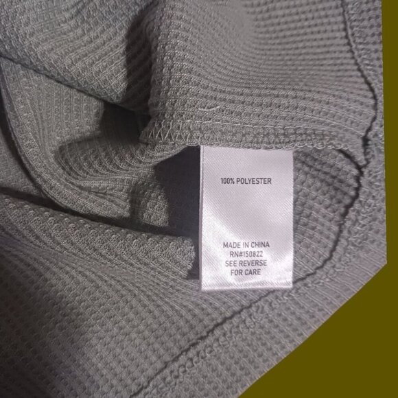 Zoë + Phoebe Waffle Knit Short Sleeve T-Shirt Sage Green size Small - Picture 5 of 7